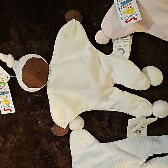Lot of 3 - UNDER THE NILE 3 organic cotton baby buddies dark skin tone nwt - Picture 3 of 16